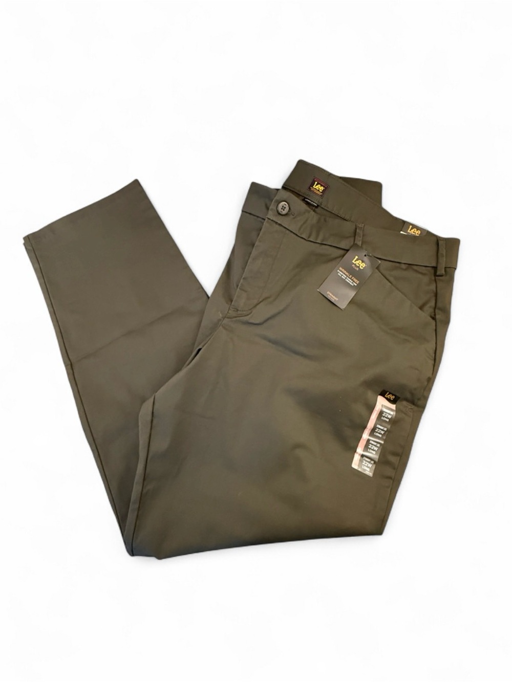 NWT Lee Women’s Olive Green Straight Fit Pants Plus 22W Long